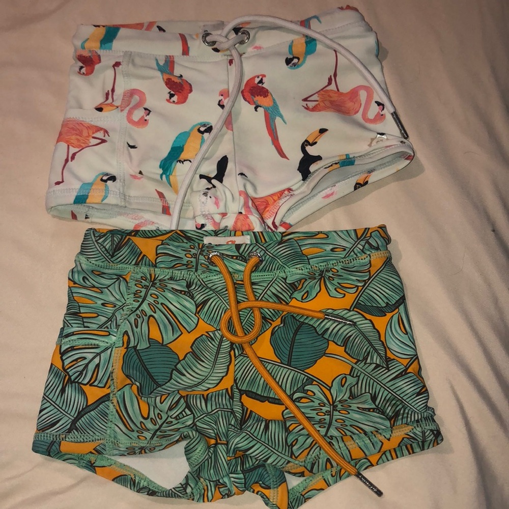 Swim Zip Euro Shorties lot of 2 EXCELLENT